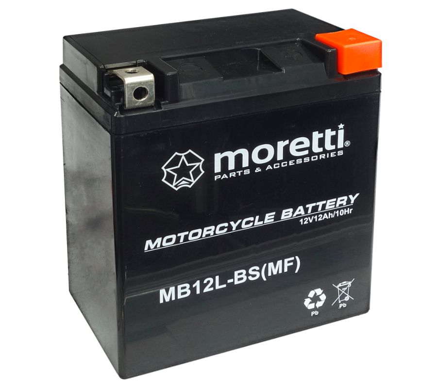 Akumulator 12V 12Ah Moretti AGM Żelowy MB12L-BS YB12AL-A2 Virago 535 Yamaha FZR
